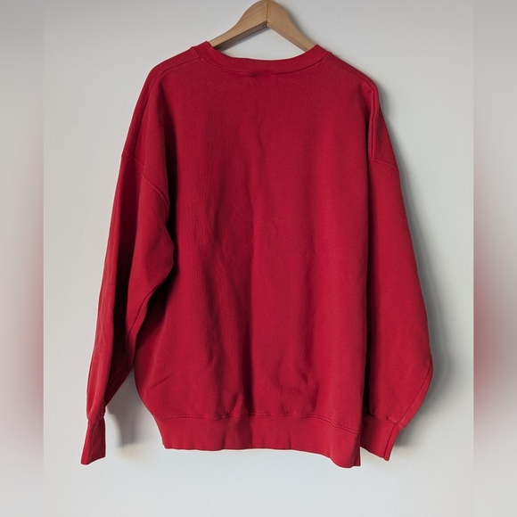 Vintage Jansport Red Albright College Crew Neck Sweatshirt Size XXL - Picture 4 of 8